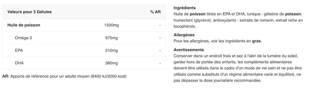 Oméga-3 ( 90 gélules )